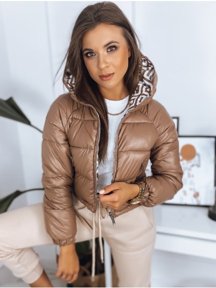 Barna kétoldalas crop kabát HERMES