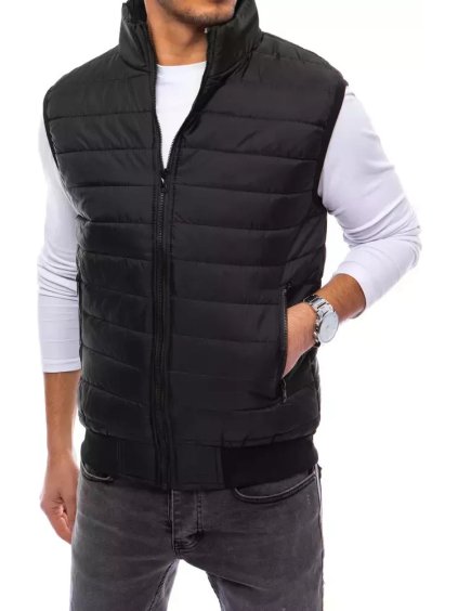 Fekete steppelt mellény