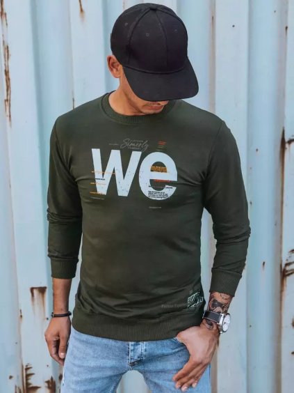 Khaki pulóver mintával