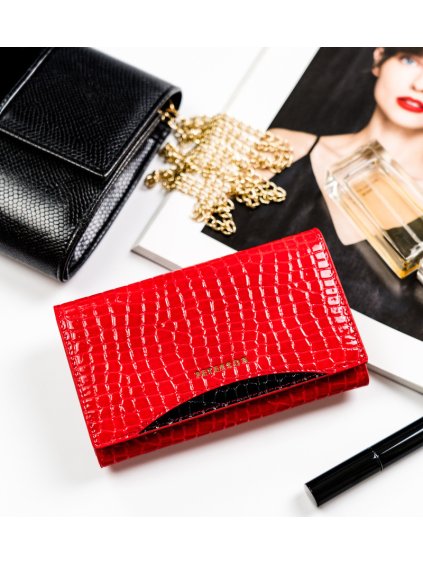 Peterson női pénztárca Y046 – piros minta