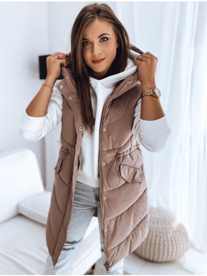 Sötét rózsaszín steppelt mellény GAMIS