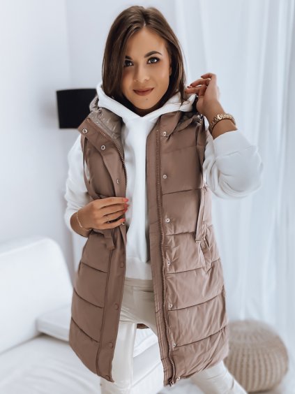 Barna steppelt mellény TOLIS