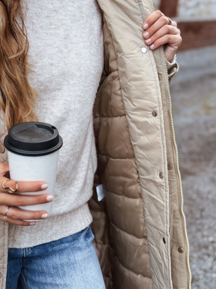 ISLA bézs hosszú parka