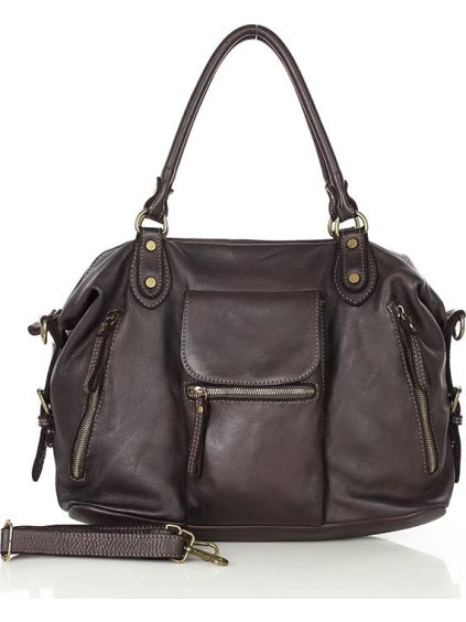 MARCO MAZZINI Sötétbarna "bowling bag"