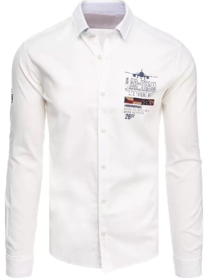 Krémszínű feliratos ing