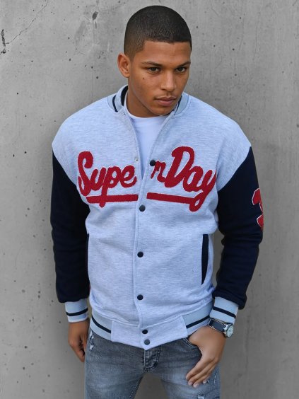Világosszürke bomber dzseki SUPERDAY