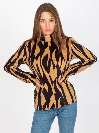 Bézs-fekete garbó mintákkal