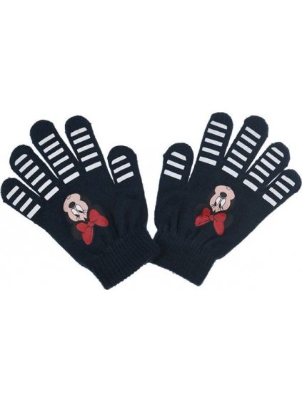 Sötétkék lány kesztyű Minnie egér