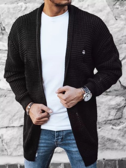 Fekete férfi kardigán