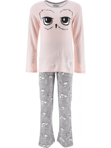 Harry Potter Pamut rózsaszín pizsama bagollyal