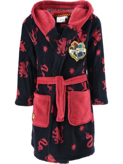 Fekete-piros Harry Potter fürdőköpeny