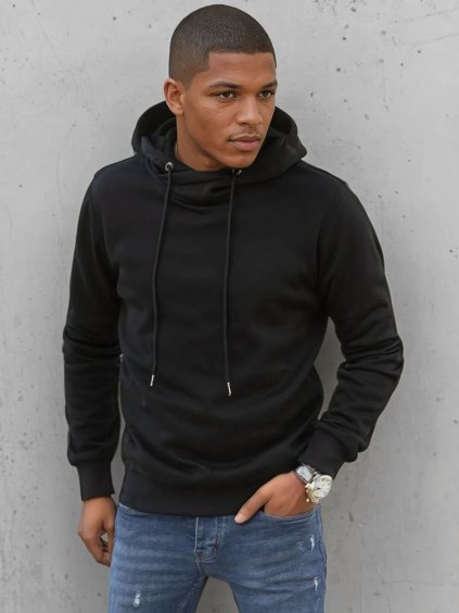 Fekete kapucnis pulóver