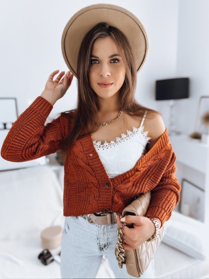 Tégla pulóver DESTANY