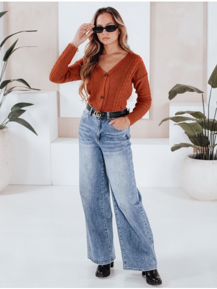 Piros narancssárga rövid pulóver MELANIA