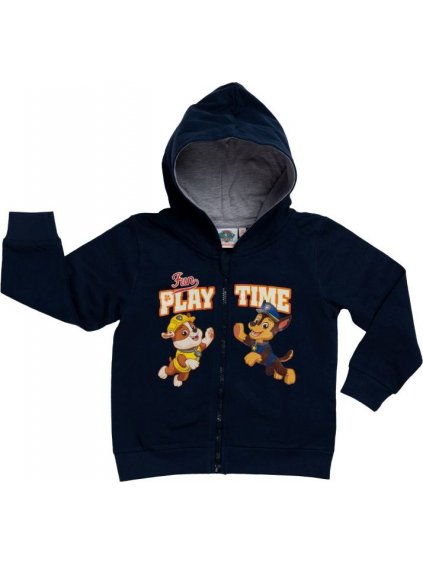 Paw Patrol sötétkék fiú kapucnis pulóver