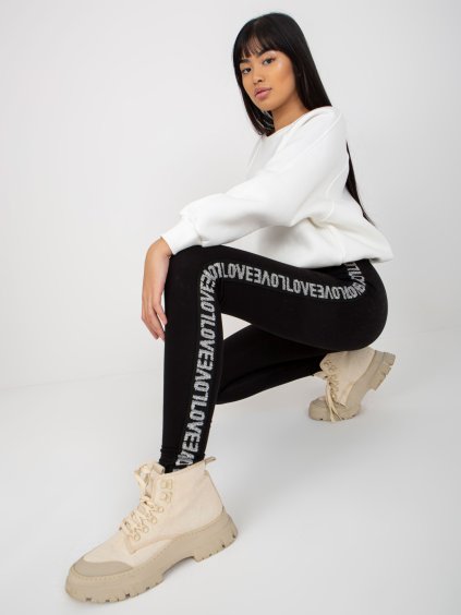 Leggings csíkos "Love"