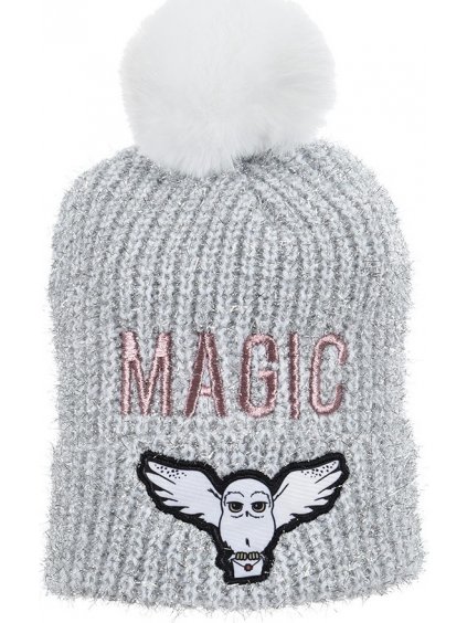 Harry Potter téli sapka "Magic" - szürke (Méret 52)