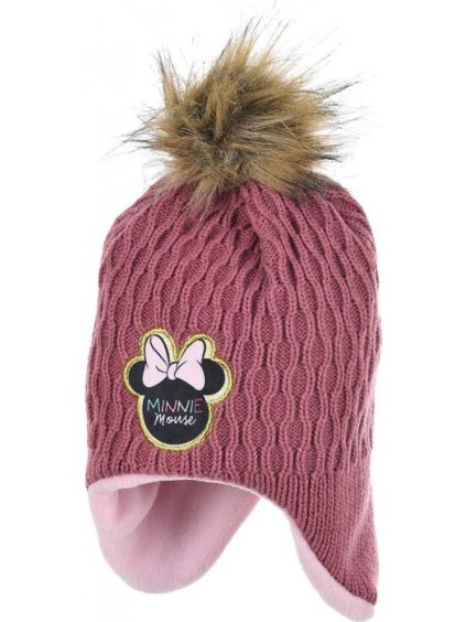 Minnie egér rózsaszín sapka - usánka