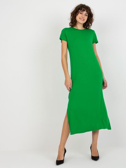 Világos zöld basic ruha Liliane