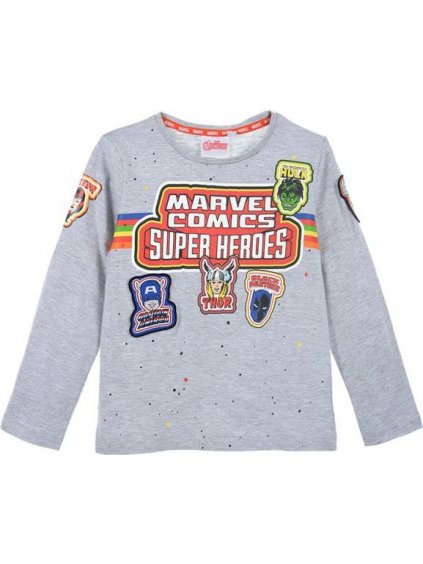 Bosszúállók Marvel Comics szürke hosszú ujjú póló