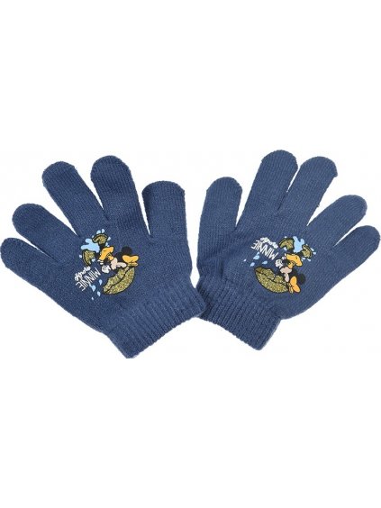 Minnie egér sötétkék lány kesztyű