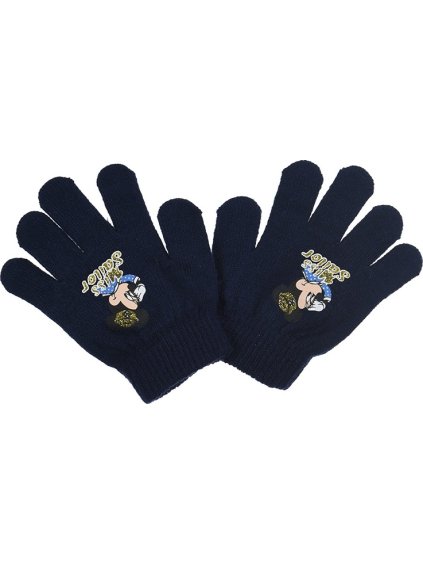 Minnie egér sötétkék lány kesztyű