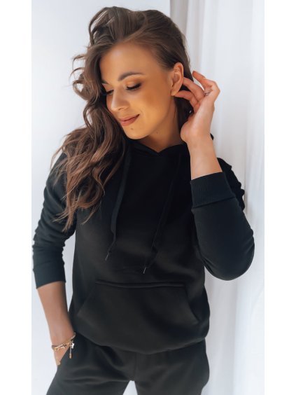 Fekete kapucnis pulóver BASIC