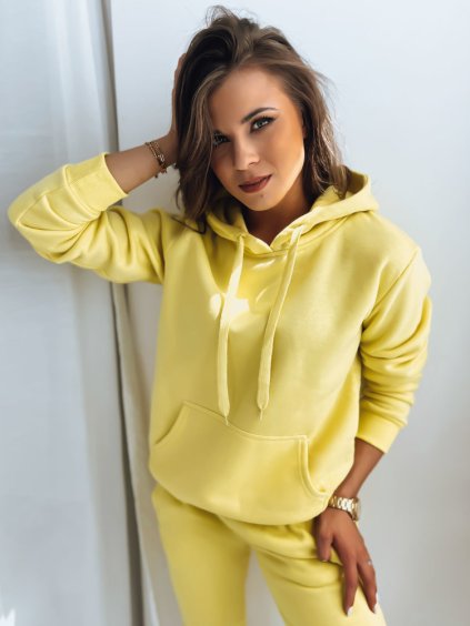 Sárga kapucnis pulóver BASIC