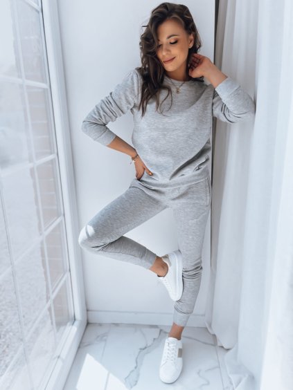 Szürke kapucni nélküli pulóver FASHION II