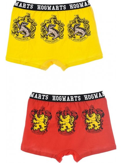 DUPLA CSOMAG HARRY POTTER BOXER - SÁRGA/PIROS