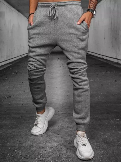 Szürke férfi basic melegítőnadrág