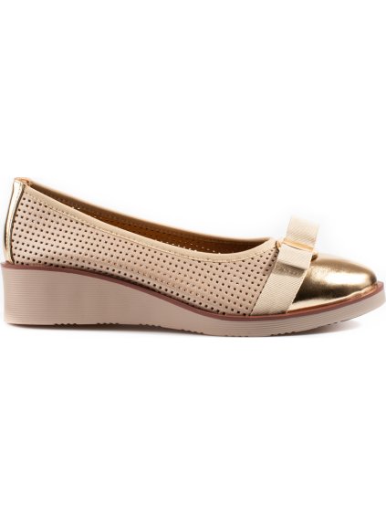 Perforált félcipő Potocki - Arany