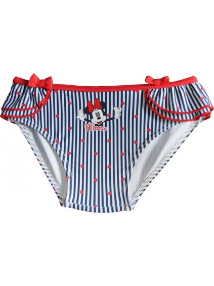 Kék-piros csíkos Minnie gyerek fürdőruha