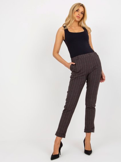 Sötétszürke kockás nadrág