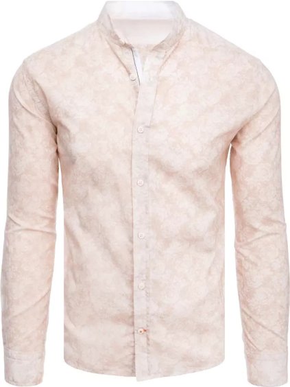 Világos rózsaszín mintás ing