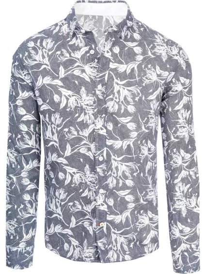 Sötétkék mintás ing