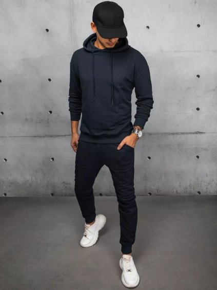 Férfi fekete tréningruha szett