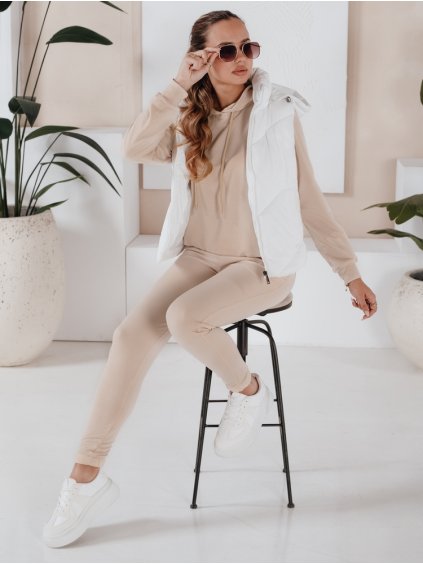 Világos bézs tréningruha kapucnival MIGEL