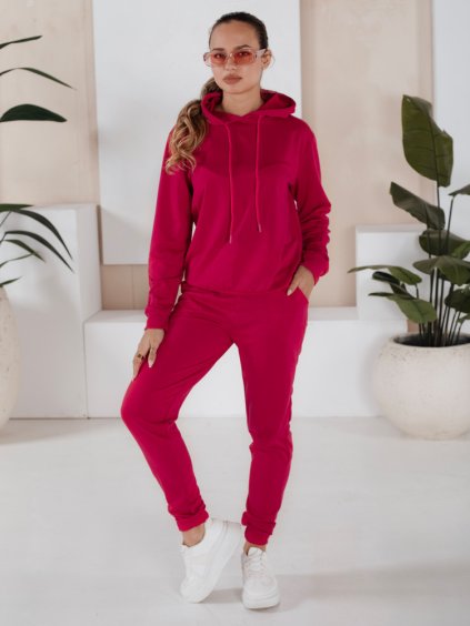 Fukszia tréningruha kapucnival MIGEL