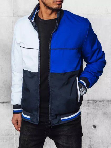 Kék-fehér átmeneti férfi kabát