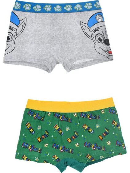Paw Patrol fiú boxer - szürke/zöld