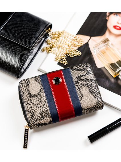 Peterson tárca kígyó mintával Y060