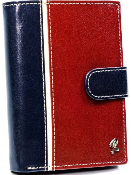 Rovicky piros-kék pénztárca zárással L098
