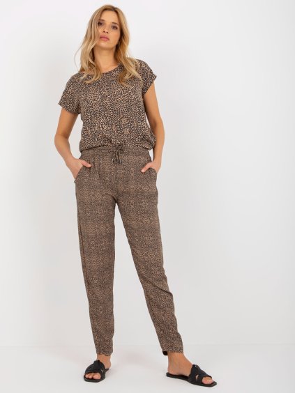 Barna nyári mintás nadrág