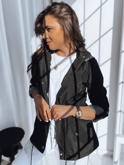 Fekete női átmeneti parka COSMOPOLITAN