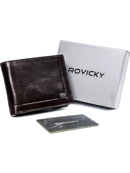 Rovicky Barna fényes pénztárca L100