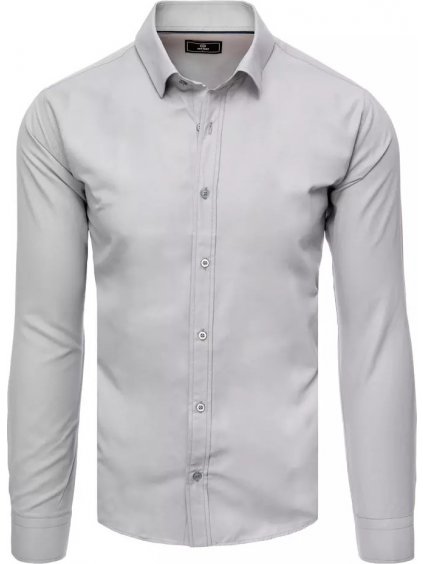 Világosszürke egyszínű férfi ing