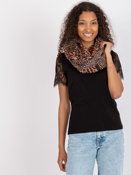 Könnyű világos állatmintás sál