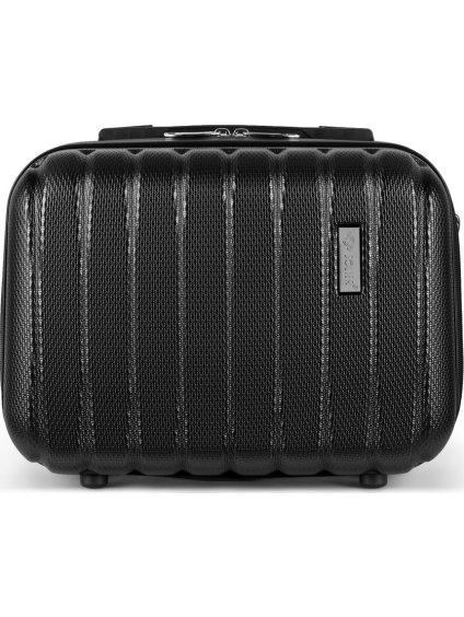 Solier fekete kozmetikai bőrönd NOEL