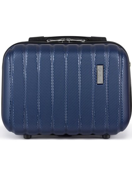 Solier sötétkék kozmetikai bőrönd NOEL
